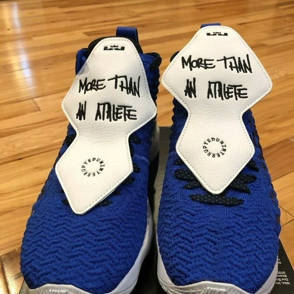 Nike LeBron XVII MTAA GS Racer Blue White Black - Picture 2 of 7